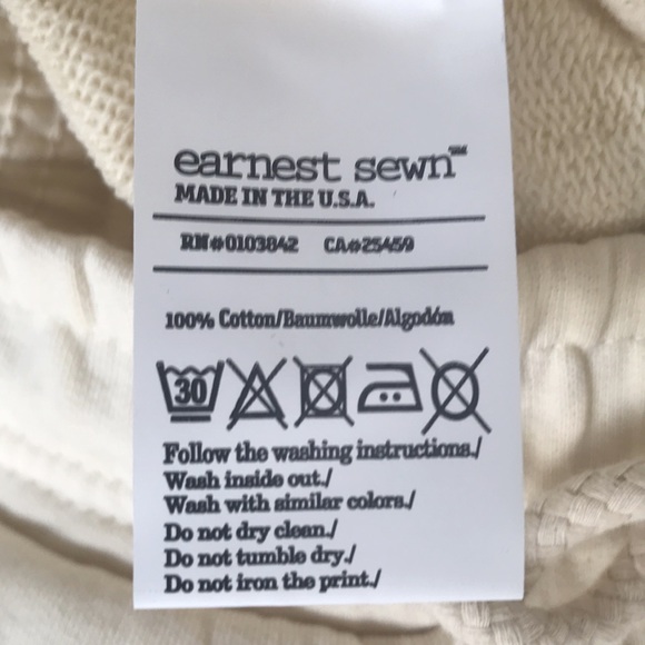 NWT Earnest Sewn Sweatpants - Picture 8 of 8
